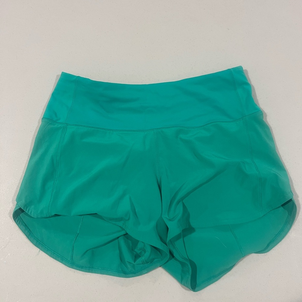 lululemon athletica Vibrant Green Athletic Shorts